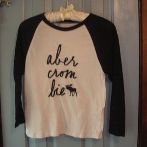 Abercrombie girls long sleeve cotton shirt